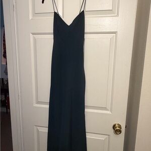 Elegant Black Spaghetti Strap Dress